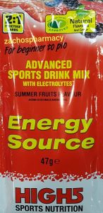High Five EnergySource (Energy Source) Summer Fruits 47gr (1sachet) - A New Generation Sports Drink For Use During Exercise