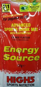 High Five EnergySource (Energy Source) Orange 47gr (1sachet) - A New Generation Sports Drink For Use During Exercise