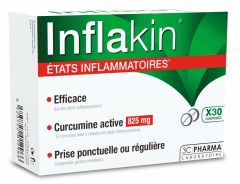 3C Pharma Inflakin Anti inflammatory supplement 10tabs - Combination of anti-inflammatory substances