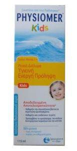 Physiomer Kids Isotonic Seawater 115ml - Nasal decongestion solution for children aged 2+ years