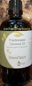 Ethereal Nature Fractionated Coconut Oil 100ml - Διυλισμένο Λάδι Καρύδας 