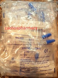Urine Collecting Sterile bag Thigh with cord 750ml 1piece - Ουροσυλλέκτης περιπάτου (Μηρού) με λάστιχο αποστειρωμένος