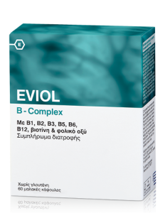 GAP Eviol B-Complex 60caps - Συμβάλλουν Στη Φυσιολογική Λειτουργία Του Νευρικού Συστήματος