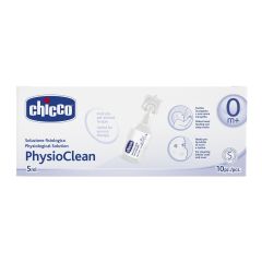 Chicco PhysioClean Physiological solution 10amps - Nose Ampoules 5ml (10pcs)