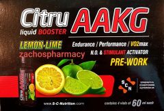 SCN Citru AAKG Liquid shots (Nitric Acid Formula) 4x60ml - used by athletes to improve performance and endurance