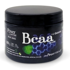 Power Health (Power of Nature) BCAA powder with glutamine 250g - Branched Chain Amino Acids (BCAAs) and L-Glutamine
