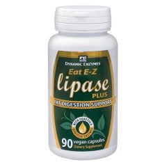 Dynamic Enzymes Lipase-HP Plus 90 caps - Υποστηρίζει την πλήρη πέψη των λιπών που βρίσκονται σε φυτικές και ζωικές τροφές