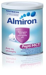 Nutricia Almiron Pepti MCT for lactose intolerance powdered milk 450gr - ειδικό γάλα για βρέφη με διαγνωσμένη αλλεργία 