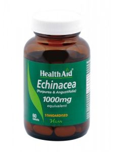 Health Aid Echinacea 1000mg 60tabs - Εχινάκεια (Εχινάκια) - Μειώστε τα συμπτώματα του κρυολογήματος