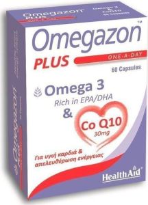 Health Aid Omegazon Plus 60caps - Για υγιή καρδιά & απελευθέρωση ενέργειας