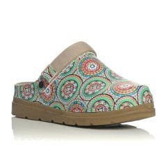 Sunshine Women's anatomical slippers (145) 1.pair - Γυναικεία σαμπό με μοναδικό πολύχρωμο mandala σχέδιο
