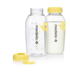 Medela Breast Milk Storage bottles 2x250ml - Φιάλες Αποθήκευσης Μητρικού Γάλακτος (2τμχ)