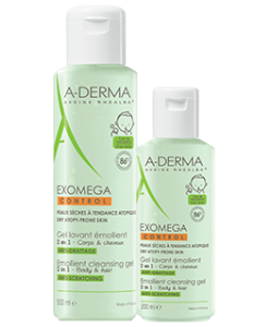 A-Derma Exomega Control Gel Lavant Emollient Body&Hair 500ml - Μαλακτικό Ζελ καθαρισμού για σώμα και μαλλιά (ατοπικό δέρμα)