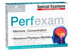 3C Pharma Perfexam for better brain function 30tbs - Καλύτερη συγκέντρωση και μνήμη ιδανικό για περίοδο εξετάσεων