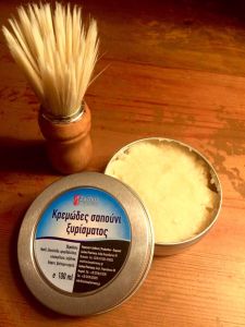 Zachos Pharmacy Herbal Creamy Shaving soap 100ml - Κρεμώδες Φυσικό σαπούνι ξυρίσματος 