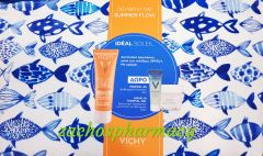 Vichy Ideal Soleil Anti spot Pouch with Mineral 89 & Aq.Thermal 50/15/4ml - Τσαντάκι με αντηλιακό προσώπου κατά των κηλίδων 