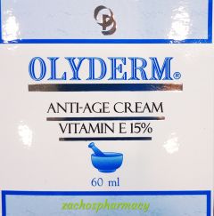 Olyderm Anti-age cream Vitamin E 15% 60ml - Αντιοξειδωτική κρέμα προσώπου με βιταμίνη Ε