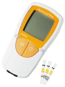 Roche Accutrend Plus Meter 1piece - Measures Glucose / Triglycerides / Cholesterol / Lactic Acid blood levels