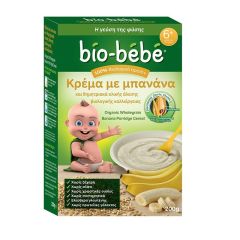 Bio-bebe Organic Wholegrain Banana Porridge cereal 200gr - Κρέμα με μπανάνα & δημητριακά ολικής άλεσης 