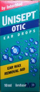 Intermed Unisept Otic Ear Drops 10ml - Ωτικές σταγόνες για την αφαίρεση της κυψελίδας
