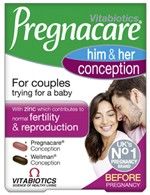 Vitabiotics Pregnacare Him & Her conception 60tabs - ιδανική για ζευγάρια που προσπαθούν να αποκτήσουν παιδί