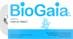 Biogaia Gastrus probiotics for GI Tract 30.chw.tbs - Προβιοτικά μασώμενα δισκία χωρίς ζάχαρη