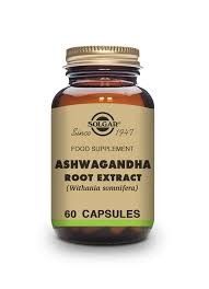 Solgar Ashwagandha Root extract 60veg.caps - βοηθά στην ανακούφιση από το ψυχολογικό και σωματικό στρες