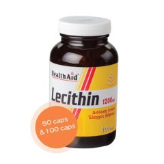Health Aid Lecithin 1200mg 50caps - Λεκιθίνη σε κάψουλες