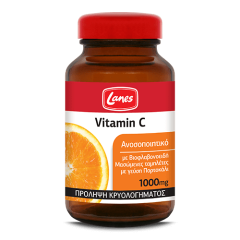 Lanes Vitamin C 1000mg with Bioflavonoids 60.chw.tabs - Συμπλήρωμα διατροφής σε μασώμενες ταμπλέτες με γεύση πορτοκάλι