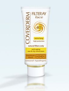 Coverderm Filteray Face Sunscreen SPF40 50ml - Αντηλιακή κρέμα προσώπου υψηλής προστασίας