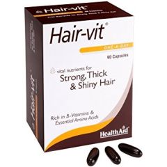 Health Aid HairVit (Hair-Vit) Anti Hair loss 90caps - Συμπλήρωμα διατροφής κατά της τριχόπτωσης