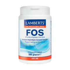 Lamberts FOS (Fructo-oligosaccharides) 500gr - Φρουκτοολιγοσακχαρίτες με πανίσχυρη πρεβιοτική δράση