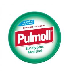 Pulmoll Eucalyptus Menthol lozenges 45gr - Καραμέλες λαιμού με ευκάλυπτο