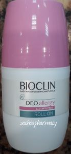 Bioclin Deo allergy Roll on (Alcohol free) 50ml - Αποσμητικό για αλλεργικές & αντιδραστικές επιδερμίδες