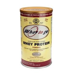 Solgar Whey to Go Protein Vanilla 340gr - Υψηλής βιολογικής αξίας πρωτεΐνη από ορό γάλακτος