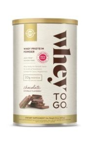 Solgar Whey to Go Protein Chocolate 454gr - High biological value Whey Protein
