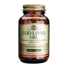 Solgar Cod Liver oil 100.soft.gels - Μουρουνέλαιο εξαιρετικής πηγής εμπλουτισμένο με βιταμίνες Α και D