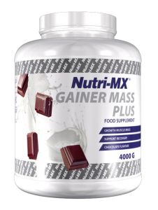 Nutri-MX Gainer Mass Plus Chocolate 4kg - για εκείνους τους αθλητές και που αναζητούν μια πολύ συμπυκνωμένη πρωτεΐνη