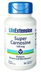 LifeExtension Super Carnosine 500mg - Προστατεύει τις μεμβράνες των μυικών κυττάρων