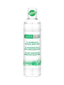 Waterglide 2 in 1 Aloe Vera Lubricant & Massage Gel 300ml - long lasting lubrication of sensitive area