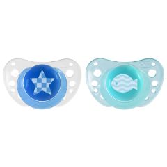 Chicco Physio Air Silicone soothers 6-16m Blue 2pcs - Πιπίλα Air ηλικία 6-16 μηνών 