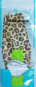 FFP3 Leopard face protection mask 1.piece - Mask of very high protection with drawings