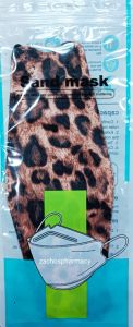 FFP3 Leopard dark face mask 1.piece - Mask of very high protection with drawings
