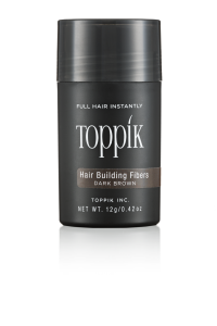 Toppik Hair Building fibers Dark Brown 12gr - Ίνες Κερατίνης συσκ. 12γρ Καστανό Σκούρο