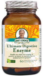 Udo's Choice Ultimate Digestive Enzyme 60.caps - 7 ενεργά ένζυμα, προορισμένα να εξασφαλίσουν μια σωστή πέψη