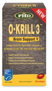 Udo's Choice O-Krill 3 Brain support 60.softgels - ολοκληρωμένη φόρμουλα για τη διατήρηση της υγείας του εγκεφάλου