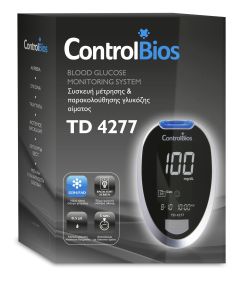 ControlBios TD-4277 Blood Glucose monitoring system 1piece - Αξιόπιστος ,κομψός και γρήγορος μετρητής σακχάρου