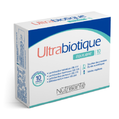 Nutrisante Ultrabiotique Equilibre 10 days 10.caps - Probiotic strains for 10 day treatment