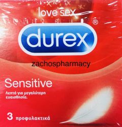 Durex Sensitive 3.condoms - Προφυλακτικά λεπτά