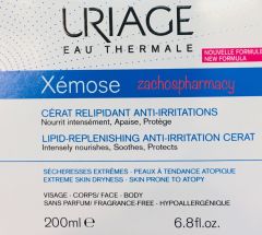 Uriage Xemose Cream Cerat Relipidant Anti Irritations 200ml - Κρέμα με καταπραυντική δράση για πολύ ξηρό και ατοπικό δέρμα